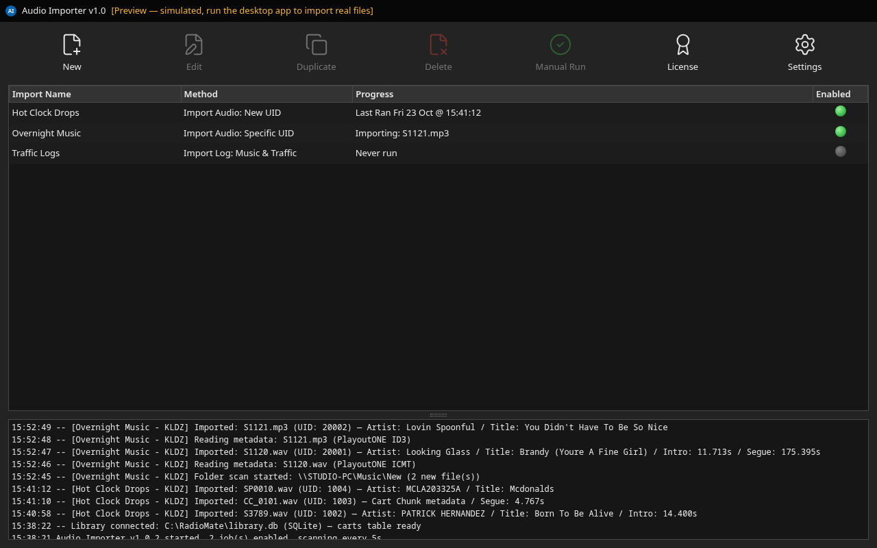 RadioMate Automation — Radio playout software for Windows